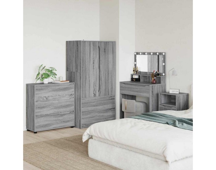Sonata H Шкаф за съхранение Сив Сонома 80 x 48 x 57 см Инженерно дърво
