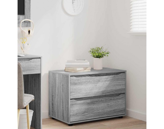 Sonata H Шкаф за съхранение Сив Сонома 80 x 48 x 57 см Инженерно дърво