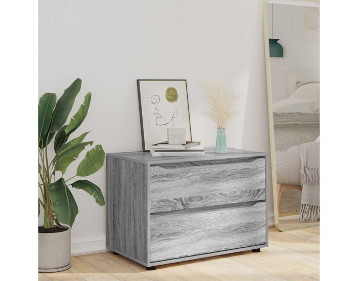Sonata H Шкаф за съхранение Сив Сонома 80 x 48 x 57 см Инженерно дърво