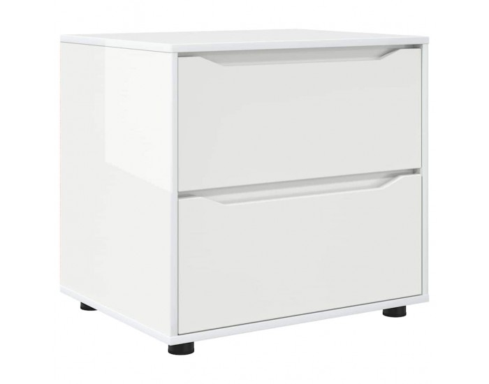 Sonata H Шкаф за съхранение Лъскаво бяло 60 x 48 x 57 см Инженерно дърво
