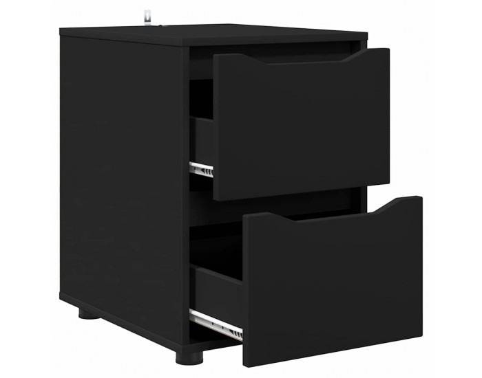 Sonata H Шкаф за съхранение Черно 40 x 48 x 57 см Инженерно дърво