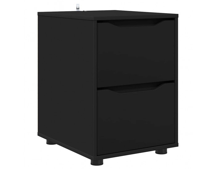 Sonata H Шкаф за съхранение Черно 40 x 48 x 57 см Инженерно дърво