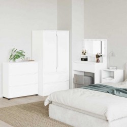 Sonata H Шкаф за съхранение Бяло 80 x 31 x 81 см Инженерно дърво - Dulapuri