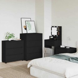 Sonata H Шкаф за съхранение Черно 80 x 31 x 81 см Инженерно дърво - Dulapuri