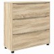 Sonata H Шкаф за съхранение Сонома дъб 80 x 31 x 81 см Инженерно дърво