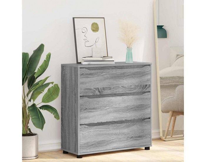 Sonata H Шкаф за съхранение Сив Сонома 80 x 31 x 81 см Инженерно дърво
