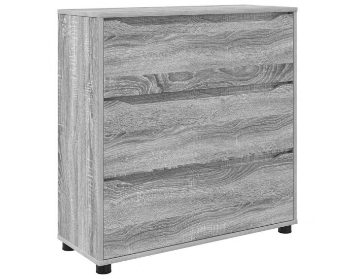 Sonata H Шкаф за съхранение Сив Сонома 80 x 31 x 81 см Инженерно дърво