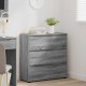 Sonata H Шкаф за съхранение Сив Сонома 80 x 31 x 81 см Инженерно дърво