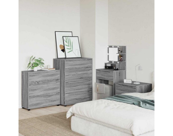 Sonata H Шкаф за съхранение Сив Сонома 80 x 31 x 81 см Инженерно дърво
