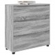 Sonata H Шкаф за съхранение Сив Сонома 80 x 31 x 81 см Инженерно дърво