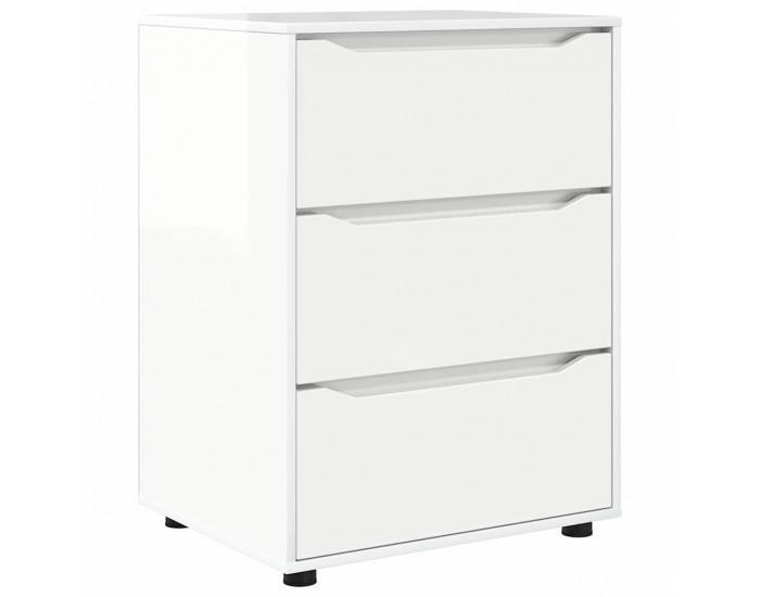 Sonata H Шкаф за съхранение Лъскаво бяло 60 x 48 x 81 см Инженерно дърво