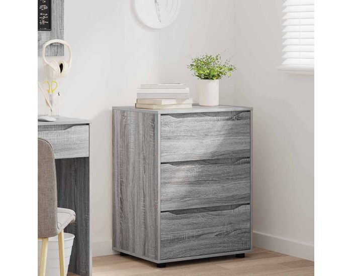 Sonata H Шкаф за съхранение Сив Сонома 60 x 48 x 81 см Инженерно дърво