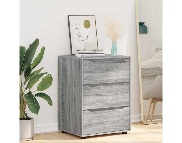 Sonata H Шкаф за съхранение Сив Сонома 60 x 48 x 81 см Инженерно дърво