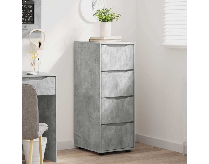 Sonata H Шкаф за съхранение Циментено сиво 40 x 48 x 105 см