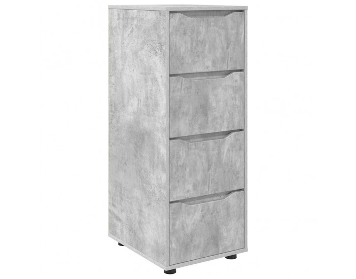 Sonata H Шкаф за съхранение Циментено сиво 40 x 48 x 105 см