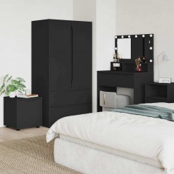 Sonata H Шкаф за баня Черно 40,5 x 40 x 44 см Инженерно дърво - Dulapuri
