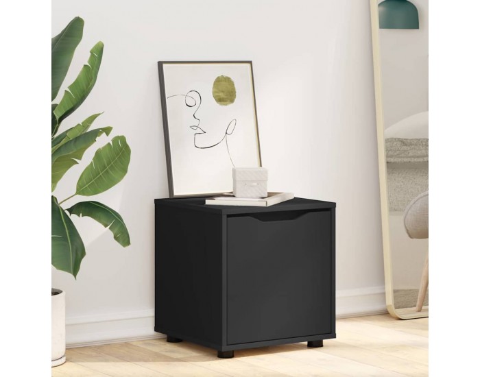 Sonata H Шкаф за баня Черно 40,5 x 40 x 44 см Инженерно дърво