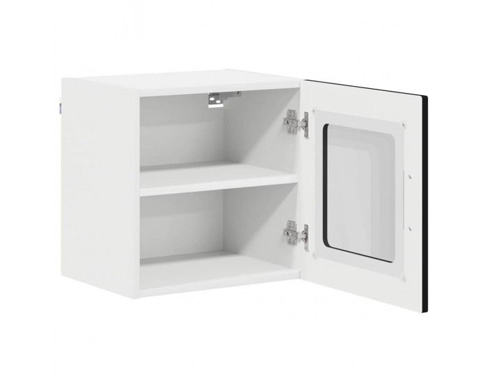 Sonata H Горен кухненски шкаф с рафт с врата 2 pcs Черно 40 x 31 x 40 см