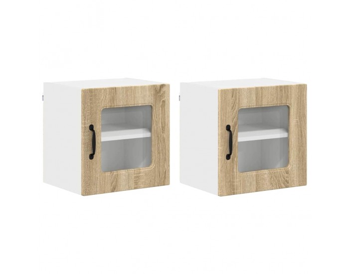 Sonata H Горен кухненски шкаф с рафт 2 pcs Сонома дъб 40 x 31 x 40 см