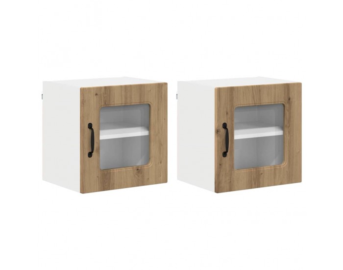 Sonata H Горен кухненски шкаф 2 pcs Дъб 40 x 31 x 40 см Инженерно дърво