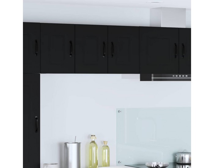 Sonata H Горен кухненски шкаф с рафт с врата 2 pcs Черно 30 x 31 x 40 см