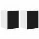 Sonata H Горен кухненски шкаф с рафт с врата 2 pcs Черно 30 x 31 x 40 см