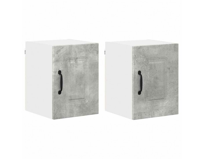 Sonata H Горен кухненски шкаф 2 pcs Циментено сиво 30 x 31 x 40 см