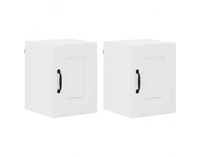Sonata H Горен кухненски шкаф с рафт 2 pcs Лъскаво бяло 30 x 31 x 40 см