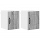 Sonata H Горен кухненски шкаф с рафт 2 pcs Сив Сонома 30 x 31 x 40 см