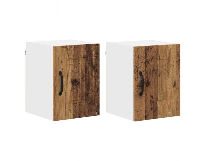 Sonata H Горен кухненски шкаф с рафт 2 pcs Старо дърво 30 x 31 x 40 см