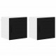 Sonata H Горен кухненски шкаф с рафт с врата 2 pcs Черно 40 x 31 x 40 см