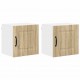 Sonata H Горен кухненски шкаф с рафт 2 pcs Сонома дъб 40 x 31 x 40 см