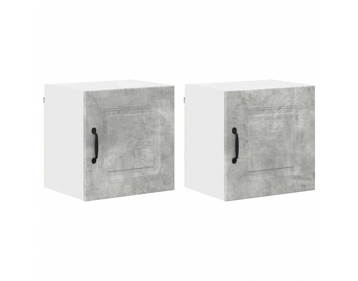 Sonata H Горен кухненски шкаф 2 pcs Циментено сиво 40 x 31 x 40 см