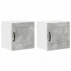 Sonata H Горен кухненски шкаф 2 pcs Циментено сиво 40 x 31 x 40 см