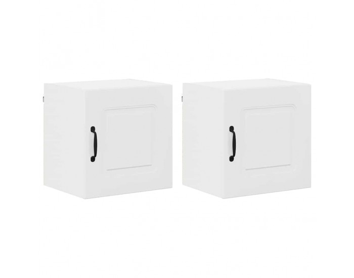 Sonata H Горен кухненски шкаф с рафт 2 pcs Лъскаво бяло 40 x 31 x 40 см