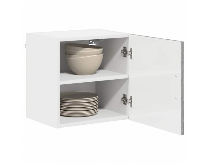 Sonata H Горен кухненски шкаф с рафт 2 pcs Сив Сонома 40 x 31 x 40 см