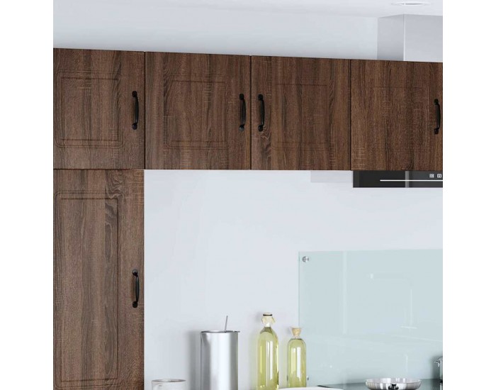 Sonata H Горен кухненски шкаф с рафт 2 pcs Кафяв дъб 40 x 31 x 40 см