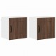 Sonata H Горен кухненски шкаф с рафт 2 pcs Кафяв дъб 40 x 31 x 40 см