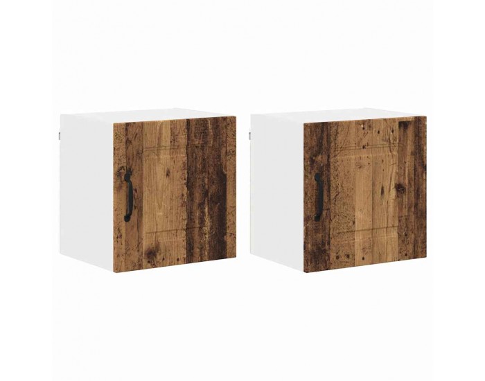 Sonata H Горен кухненски шкаф с рафт 2 pcs Старо дърво 40 x 31 x 40 см