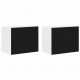 Sonata H Горен кухненски шкаф с рафт с врата 2 pcs Черно 50 x 31 x 40 см