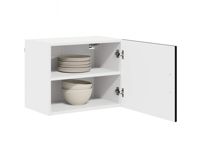 Sonata H Горен кухненски шкаф с рафт с врата 2 pcs Черно 50 x 31 x 40 см