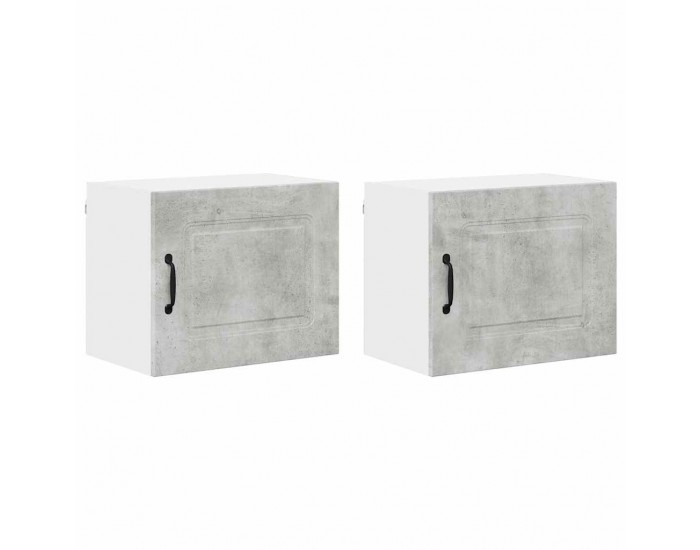 Sonata H Горен кухненски шкаф 2 pcs Циментено сиво 50 x 31 x 40 см