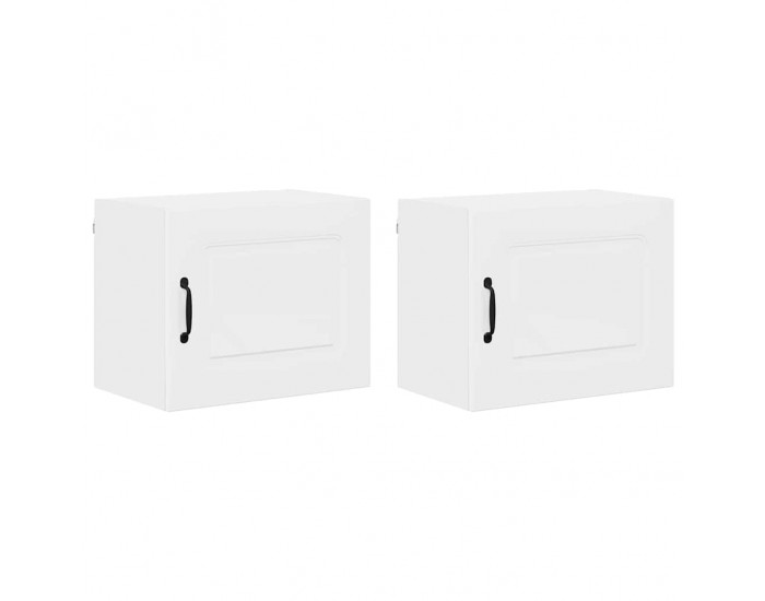 Sonata H Горен кухненски шкаф с рафт 2 pcs Лъскаво бяло 50 x 31 x 40 см