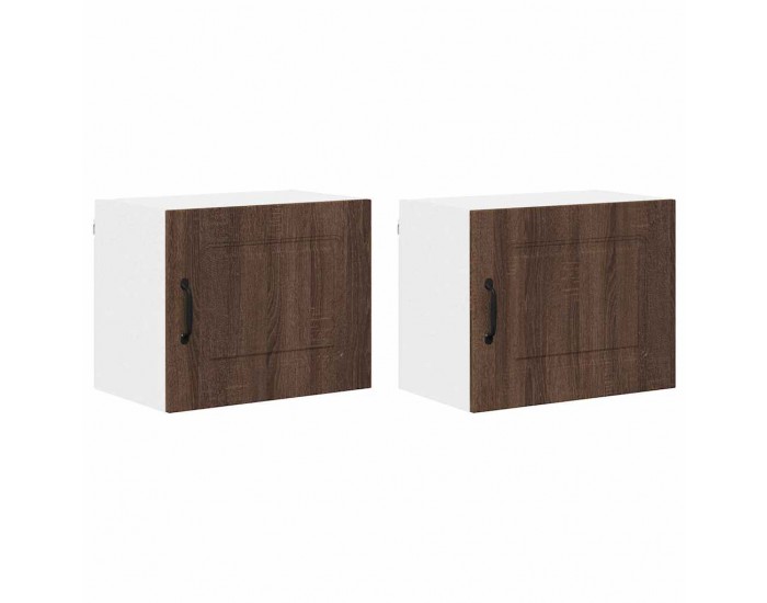 Sonata H Горен кухненски шкаф с рафт 2 pcs Кафяв дъб 50 x 31 x 40 см