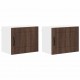 Sonata H Горен кухненски шкаф с рафт 2 pcs Кафяв дъб 50 x 31 x 40 см