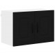 Sonata H Горен кухненски шкаф с рафт с врата 2 pcs Черно 60 x 31 x 40 см