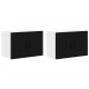Sonata H Горен кухненски шкаф с рафт с врата 2 pcs Черно 60 x 31 x 40 см