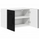 Sonata H Горен кухненски шкаф с рафт с врата 2 pcs Черно 60 x 31 x 40 см