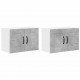 Sonata H Горен кухненски шкаф 2 pcs Циментено сиво 60 x 31 x 40 см