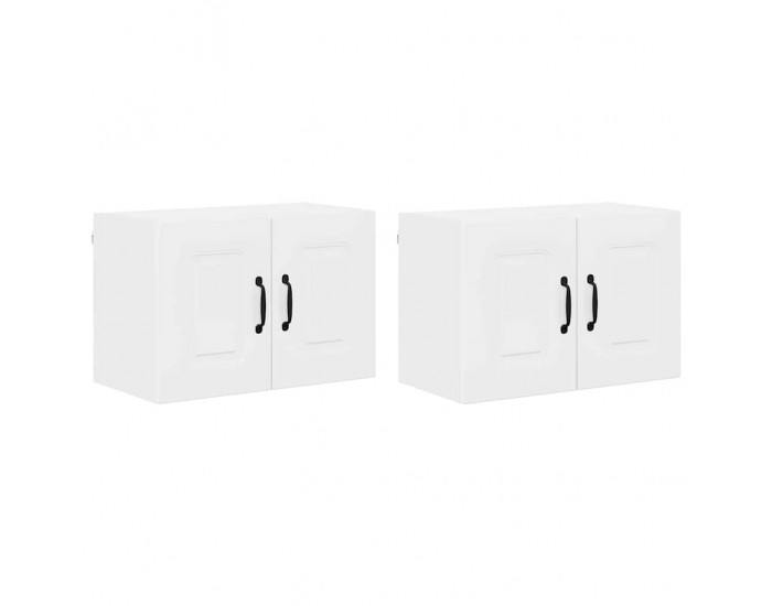 Sonata H Горен кухненски шкаф с рафт 2 pcs Лъскаво бяло 60 x 31 x 40 см